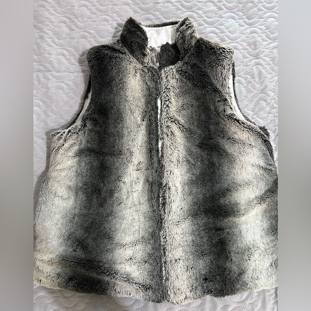 Fake Fur Puffer Vest